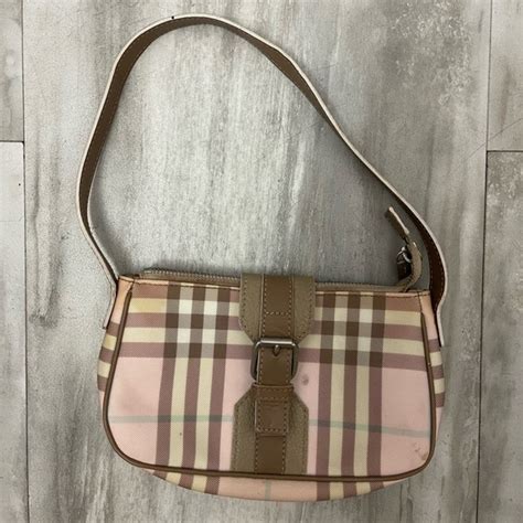 burberry pink nova check purse|burberry nova check banner bag.